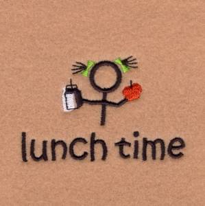 Picture of Stick Kids Lunch Time Machine Embroidery Design
