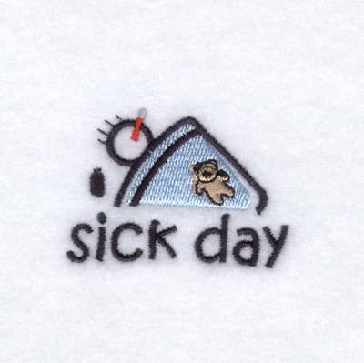 Stick Kids Sick Day Machine Embroidery Design