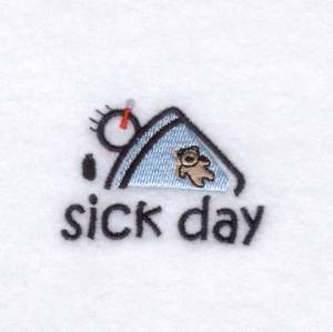 Picture of Stick Kids Sick Day Machine Embroidery Design