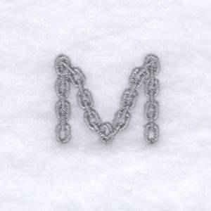 Picture of Tool Font "M" 1" High Machine Embroidery Design
