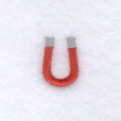 Tool Font "U" 1" High Machine Embroidery Design