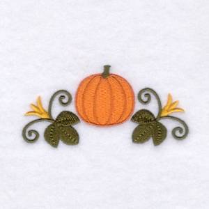 Picture of Folk Pumpkin Border Machine Embroidery Design