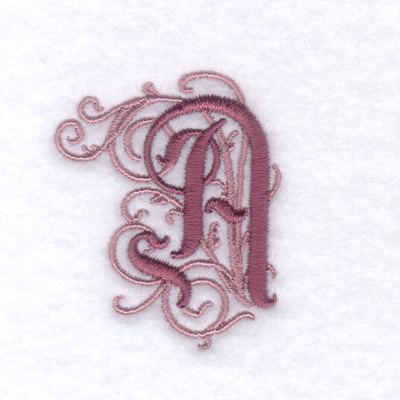 Elegant Font "A" Machine Embroidery Design