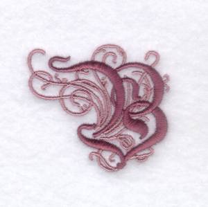 Picture of Elegant Font "B" Machine Embroidery Design