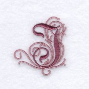 Picture of Elegant Font "I" Machine Embroidery Design
