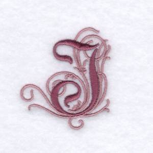 Picture of Elegant Font "J" Machine Embroidery Design