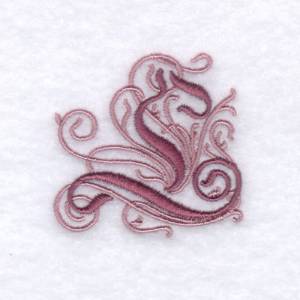 Picture of Elegant Font "L" Machine Embroidery Design