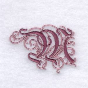 Picture of Elegant Font "M" Machine Embroidery Design