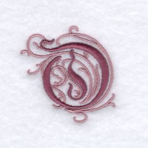 Picture of Elegant Font "O" Machine Embroidery Design