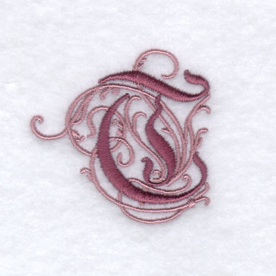 Elegant Font "T" Machine Embroidery Design