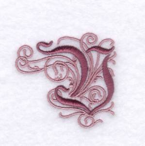Picture of Elegant Font "V" Machine Embroidery Design
