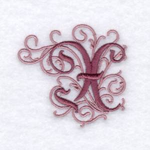 Picture of Elegant Font "X" Machine Embroidery Design