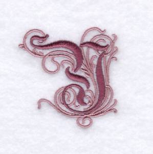 Picture of Elegant Font "Y" Machine Embroidery Design