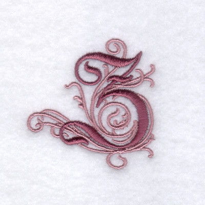 Elegant Font "Z" Machine Embroidery Design