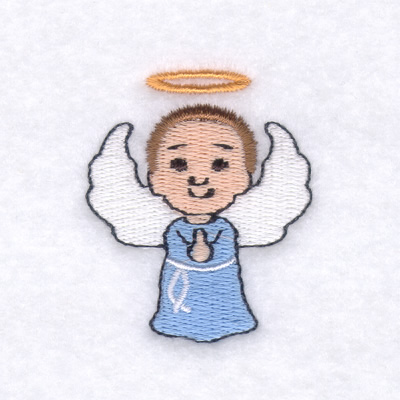 Little Angel Boy Machine Embroidery Design