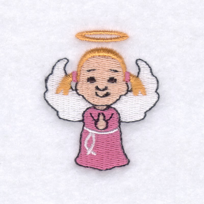 Little Angel Girl Machine Embroidery Design