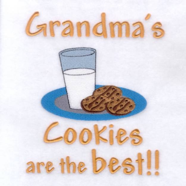 Picture of Grandmas Cookies Machine Embroidery Design