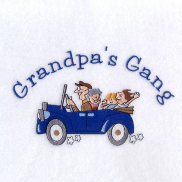 Picture of Grandpas Gang Machine Embroidery Design