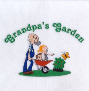 Picture of Grandpas Garden Machine Embroidery Design