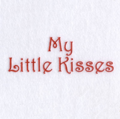 My Little Kisses Machine Embroidery Design
