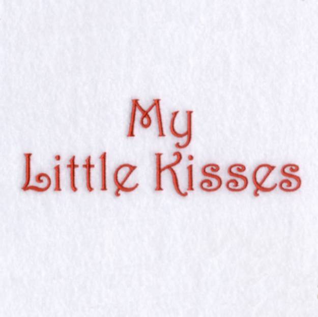 Picture of My Little Kisses Machine Embroidery Design
