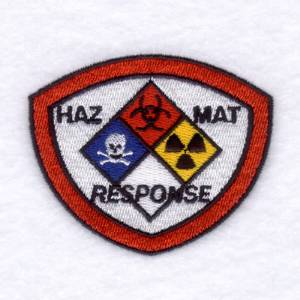 Picture of HAZMAT Badge Machine Embroidery Design