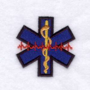 Picture of EMS Pulse Badge Machine Embroidery Design