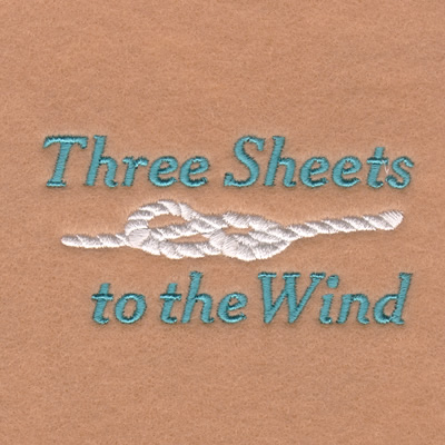 Three Sheets to the Wind Machine Embroidery Design