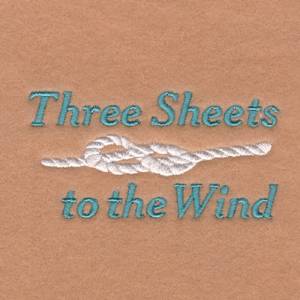 Picture of Three Sheets to the Wind Machine Embroidery Design