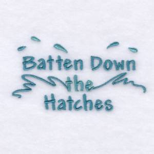 Picture of Batten Down the Hatches Machine Embroidery Design