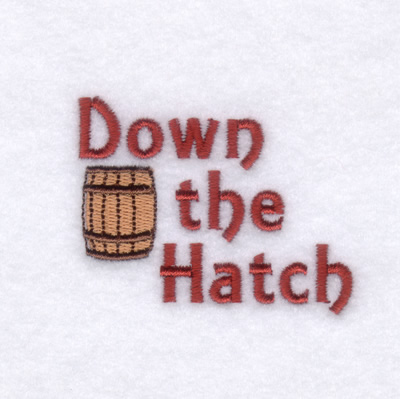 Down the Hatch Machine Embroidery Design