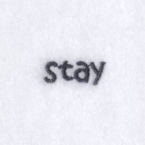 Picture of Stay Dog Text Machine Embroidery Design