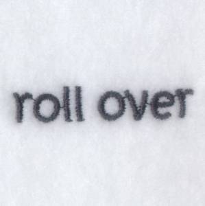 Picture of Roll Over Text Machine Embroidery Design
