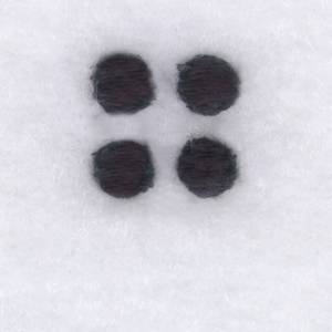 Picture of Braille G, 7 or Go Machine Embroidery Design