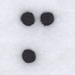 Picture of Braille M or More Machine Embroidery Design
