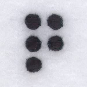 Picture of Braille Q or Quite Machine Embroidery Design