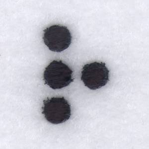 Picture of Braille R or Rather Machine Embroidery Design