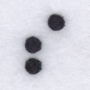Picture of Braille S or So Machine Embroidery Design