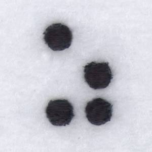 Picture of Braille Z or As Machine Embroidery Design