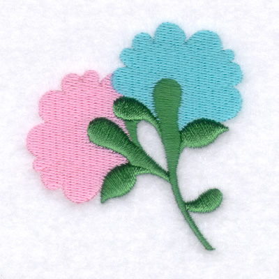 Powder Flower Machine Embroidery Design