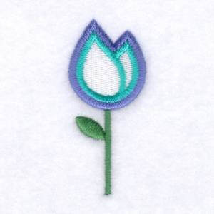 Picture of Rain Drop Flower Machine Embroidery Design