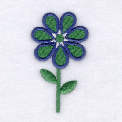 Rubber Flower Machine Embroidery Design