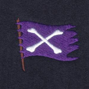 Picture of Bone Flag Machine Embroidery Design