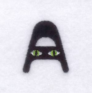 Picture of Creepy Eye Font "A" Small Machine Embroidery Design
