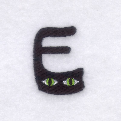Creepy Eye Font "E" Small Machine Embroidery Design