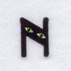 Picture of Creepy Eye Font "N" Small Machine Embroidery Design
