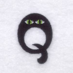 Picture of Creepy Eye Font "Q" Small Machine Embroidery Design
