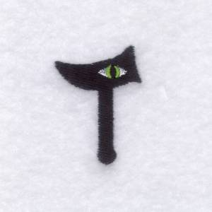 Picture of Creepy Eye Font "T" Small Machine Embroidery Design