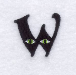 Picture of Creepy Eye Font "W" Small Machine Embroidery Design