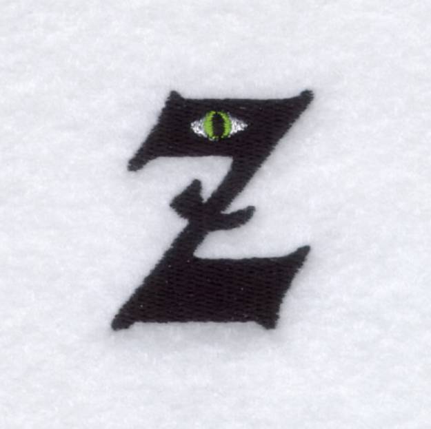 Picture of Creepy Eye Font "Z" Small Machine Embroidery Design